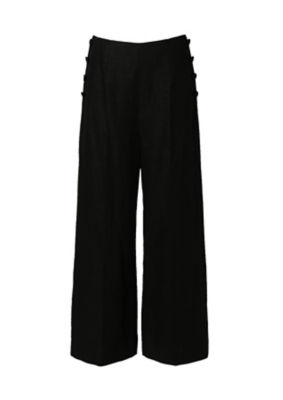 Women Cotton Linen Pants Wide Leg Pants High Waist Solid Loose Bottoms  Trousers