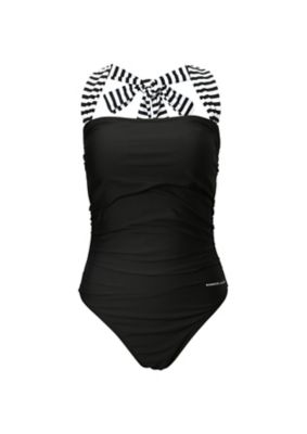 ＜BORDERS at BALCONY (Women)＞ＨＡＬＴＥＲＮＥＣＫ　ＳＷＩＭＳＵＩＴ