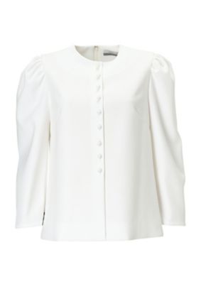 定番ＢＵＴＴＯＮＥＤ ＴＷＩＬＬ ＢＬＯＵＳＥ | ファッション・服 ...