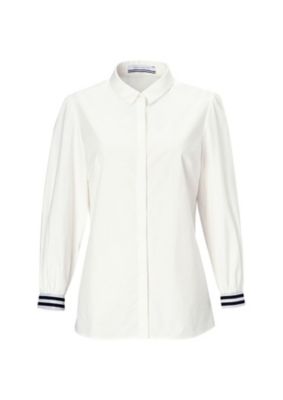 ＜BORDERS at BALCONY (Women)＞ＰＬＡＩＮ　ＰＵＦＦ　ＳＨＩＲＴ