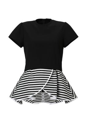専用！未使用タグ＊ BORDERS at BALCONY PEPLUM TEE BORDERS at BALCONY(ボーダーズアットバルコニー) PEPLUM TEE