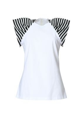 ＜BORDERS at BALCONY (Women)＞ＢＯＲＤＥＲ　ＳＨＯＵＬＤＥＲ　ＴＥＥ