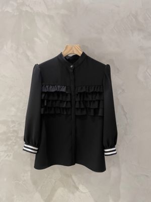 定番FRILL GEORGETTE BLOUSE | BORDERS at
