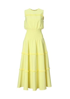 ＜BORDERS at BALCONY (Women)＞ＲＥＳＯＲＴ　ＦＲＩＮＧＥ　ＤＲＥＳＳ