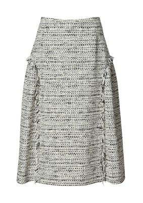 ＜BORDERS at BALCONY (Women)＞ＴＷＥＥＤ　ＳＩＤＥ　ＲＯＵＮＤ　ＳＫＩＲＴ