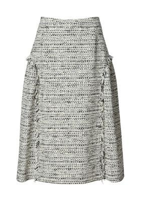 高品質の激安 ひざ丈スカート TWEED SKIRT ROUND SIDE ひざ丈スカート 