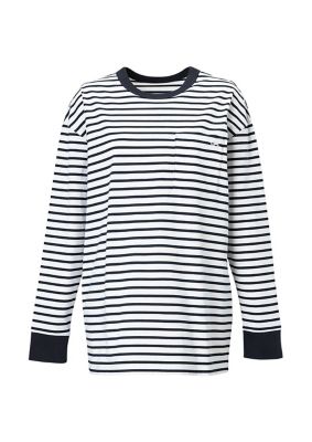 ＜BORDERS at BALCONY (Women)＞ＬＯＮＧＳＬＥＥＶＥ　ＴＥＥ