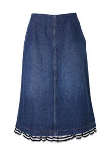 ＜BORDERS at BALCONY (Women)＞ＤＥＮＩＭ　ＦＲＩＬＬＥＤ　ＳＫＩＲＴ