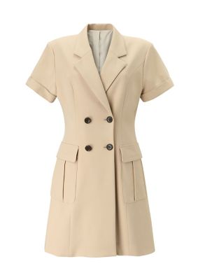 OPEN COLLAR DRESS BD2411－3E－37
