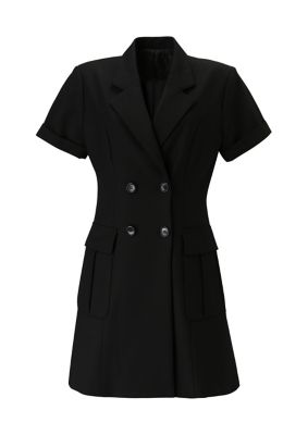 ＜BORDERS at BALCONY (Women)＞ＯＰＥＮ　ＣＯＬＬＡＲ　ＤＲＥＳＳ　ＢＤ２４１１－３Ｅ－３７