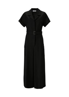 ＜BORDERS at BALCONY (Women)＞ＯＰＥＮ　ＣＯＬＬＡＲ　ＪＵＭＰＳＵＩＴ　ＢＤ２４１１－３Ｒ－３８