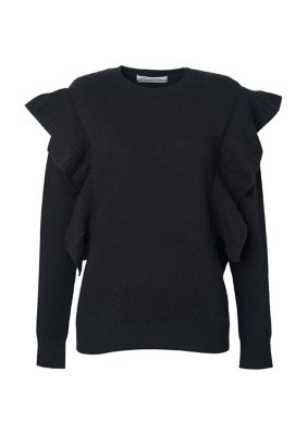 FRILL SHOULDER SWEATER BD2421－1Bー