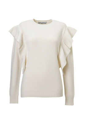 ＜BORDERS at BALCONY (Women)＞ＦＲＩＬＬ　ＳＨＯＵＬＤＥＲ　ＳＷＥＡＴＥＲ　ＢＤ２４２１－１Ｂー２９