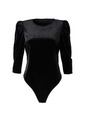 pheeny☆Velour border L/S☆ベロア☆ボーダー☆HYKE☆ BD2421-2B-24-BLACK_1?$VS_1500$