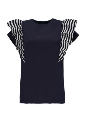 ＲＵＦＦＬＥ ＳＨＯＵＬＤＥＲ ＴＥＥ | BORDERS at BALCONY (Women)/ボーダーズアットバルコニー |  三越伊勢丹オンラインストア・通販【公式】