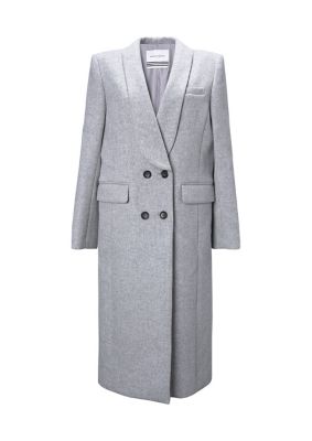 ＜BORDERS at BALCONY (Women)＞ＳＨＡＷＬ　ＣＯＬＬＡＲ　ＭＥＬＴＯＮ　ＣＯＡＴ　ＢＤ２４２１－３Ａー３３