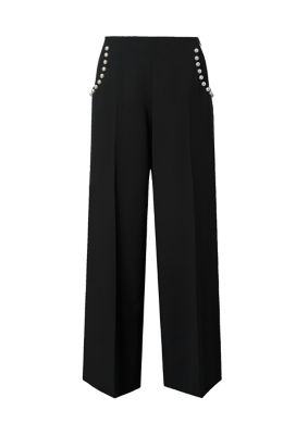 ＜BORDERS at BALCONY (Women)＞ＰＥＡＲＬ　ＷＩＤＥ　ＰＡＮＴＳ　ＢＤ２４２１－３Ｇ－１６