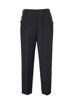 ＜BORDERS at BALCONY (Women)＞ＦＲＩＬＬ　ＴＡＰＥＲＥＤ　ＰＡＮＴＳ　ＢＤ２４２１－３Ｇ－２６