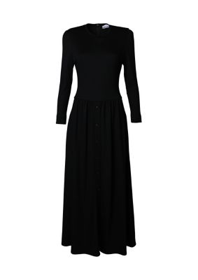 BORDERS at BALCONY (Women)/ボーダーズアットバルコニー WEEKEND MAXI DRESS BD2421pー2Kー70 BLACK ワンピース・ドレス【三越伊勢丹/公式】