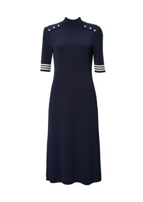 ＜BORDERS at BALCONY (Women)＞ＰＥＡＲＬ　ＫＮＩＴ　ＤＲＥＳＳ　ＢＤ２５１１－１Ｋ－１７