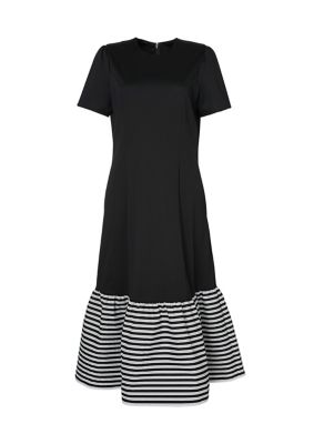 BORDERS at BALCONY (Women)/ボーダーズアットバルコニー ＢＯＴＴＯＭ　ＦＲＩＬＬ　ＴＥＥ　ＤＲＥＳＳ　ＢＤ２５１１Ｂー２Ｋー４６