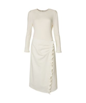 ボーダーズアットバルコニー STRAPPED DRESS ワンピース ホワイト ホワイト系 BORDERS at BALCONY (Women)のワンピース