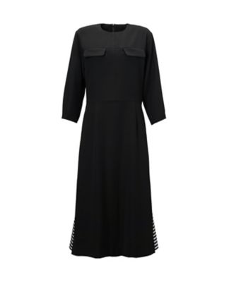 【BORDERS at BALCONY】 ボーダーズ♡フラワージャガードドレス 新品未使用 BORDERS at BALCONY ジャガードシャーリングドレス