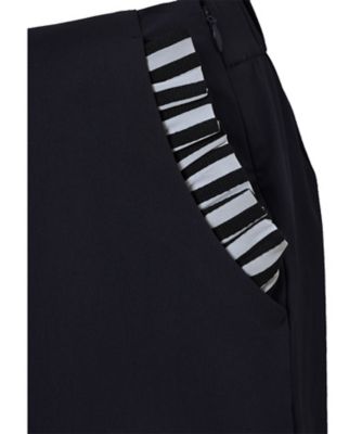 【新品】ボーダーズアットバルコニー SMOOTH FRILL PANTS 38 SIDE FRILL STRETCH PANTS BD2521ー