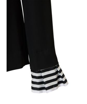 BORDER CUFF BLOUSE BD2521Bー3Cー36