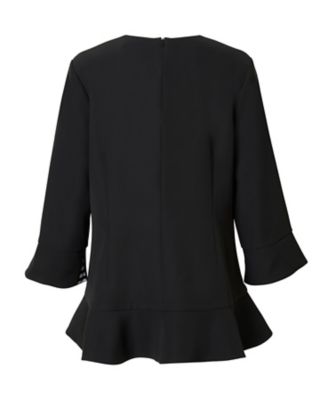 PEPLUM FLARE BLOUSE BD2521Bー3Cー37