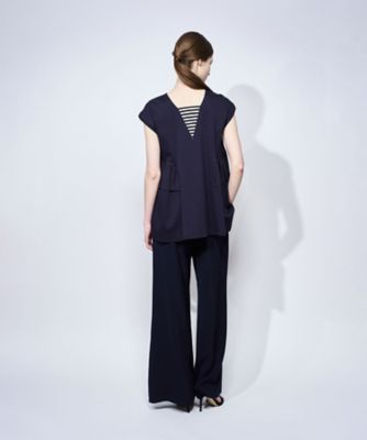 BORDERS at BALCONY - ボーダーアットバルコニー★伊勢丹別注リボンTEE BACK BORDER TEE BD2611ー2Dー34 | BORDERS at