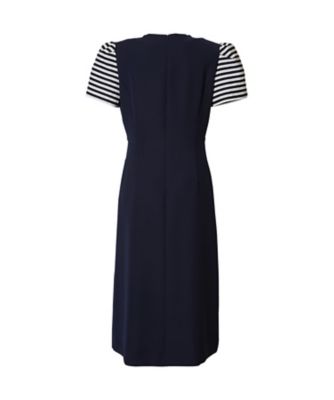 BORDER SLEEVES DRESS BD2611ー3Eー09