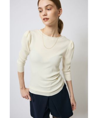 ボーダーズアットバルコニー✨38 BACK OPEN KNIT BD2621ー1Bー18 | BORDERS at