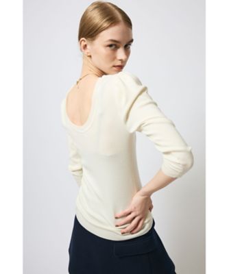 BACK OPEN KNIT BD2621ー1Bー18 | BORDERS at