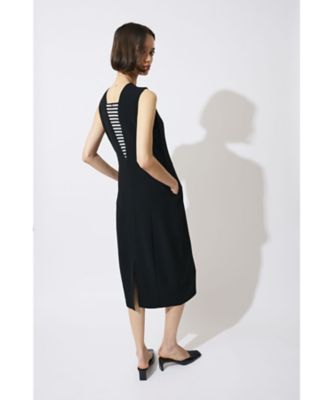 BACK BORDER SLEEVELESS DRESS BD2621