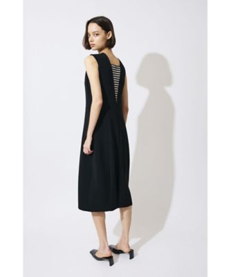 BACK BORDER SLEEVELESS DRESS BD2621