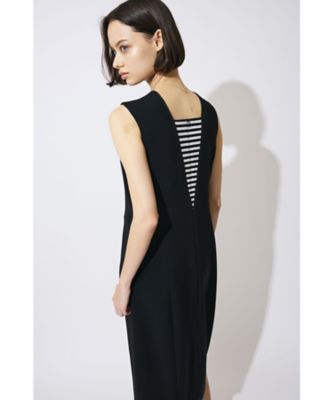 BACK BORDER SLEEVELESS DRESS BD2621