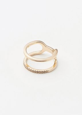 Hirotaka (Women)/ヒロタカ Beluga Diamond Double Line Ring