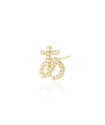 Bijou de M ビジュードエム　K18 ひらがな ピアス あ Bijou de M(ビジュードエム)｜【受注生産】ひらがなダイヤモンド