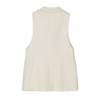 【ANAYI】チェック柄ツイードジレ サイズ36 チェックツィードフリンジジレ | ANAYI/アナイ | 三越伊勢丹