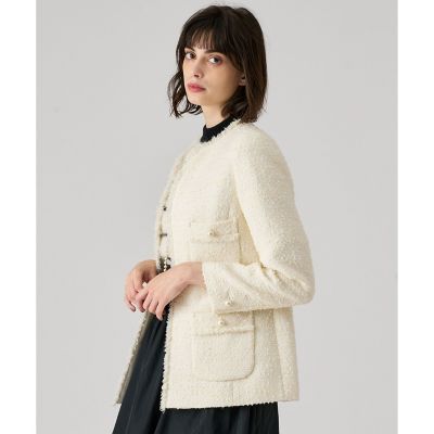 ANAYI アナイ スラブミックスツィード クルージャケット ミックスツイードクルージャケット | ANAYI/アナイ | 三越伊勢丹