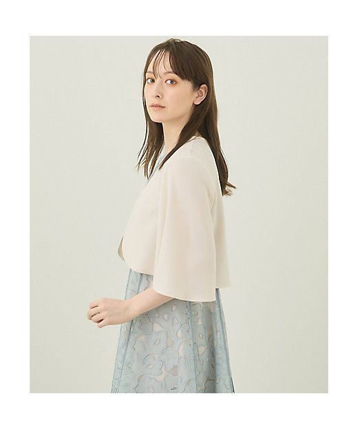 バックサテンフレアスリーブボレロ | ANAYI/アナイ | 三越伊勢丹 バックサテンフレアスリーブボレロ | ANAYI/アナイ | 三越伊勢丹