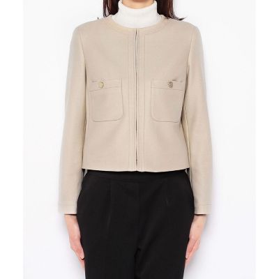 ツイルジャージノーカラー ジャケット | ANAYI/アナイ | 三越