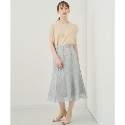 エンブロイダリーチュールマーメイドスカート | ANAYI/アナイ | 三越  