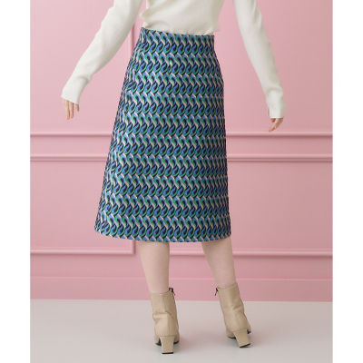 ジオメトリックジャガードＡライン スカート | ファッション・服 