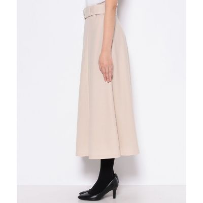 【アナイANAYI】23SS　ツイルフレアスカート　ロング　完売カラー　ホワイト アナイANAYI】23SS ツイルフレアスカート ロング 完売カラー
