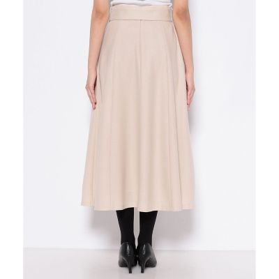 【新品タグ付き】ANAYI ストレッチツイル フレアスカート 36 ツイルジャージフレアロングスカート | ANAYI/アナイ | 三越
