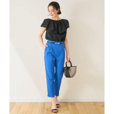 ＜三越伊勢丹/公式＞【SALE】ANAYI/アナイ シェルタリングオックススリムパンツ 61ブルー パンツ・ズボン【三越伊勢丹/公式】