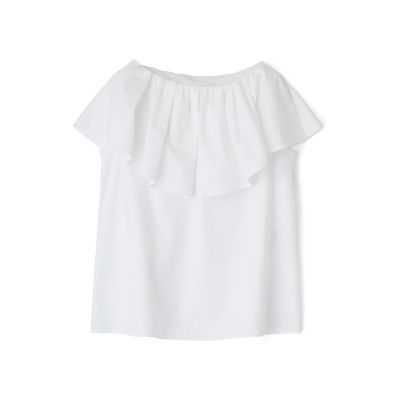 ＜ANAYI＞コットンブロードビックカラー　ブラウス