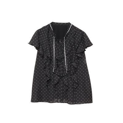 ドットスパンローンラッフルブラウス | ANAYI/アナイ | 三越伊勢丹